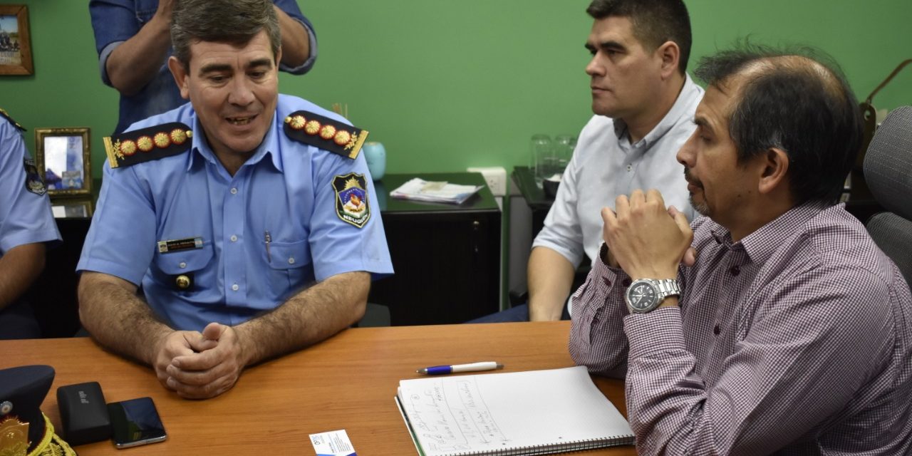 Gustavo Suarez junto a Cúpula Policial